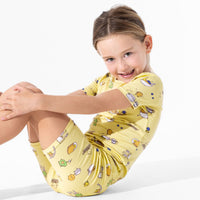 Love You Brunches Bamboo Kids Pajama Short Set