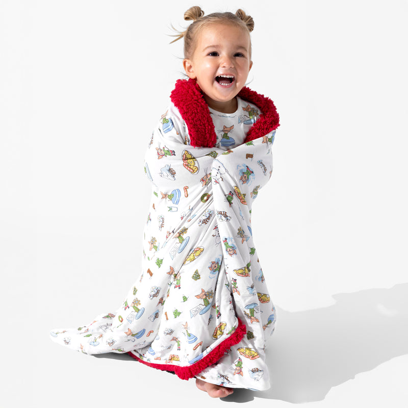 If You Give A Mouse A Cookie Christmas Bamboo Sherpa Blanket