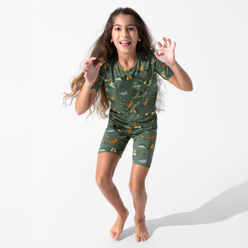 Jurassic Park: Safari Bamboo Kids Pajama Short Set
