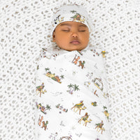 Holy Night Bamboo Swaddle & Beanie Set