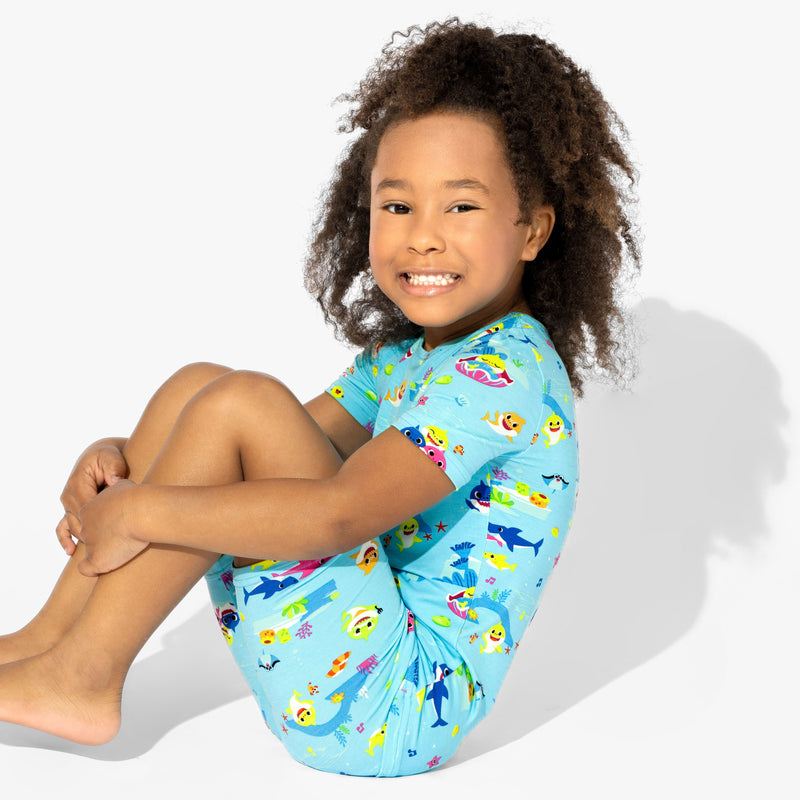 Baby Shark Bamboo Kids Pajama Short Set