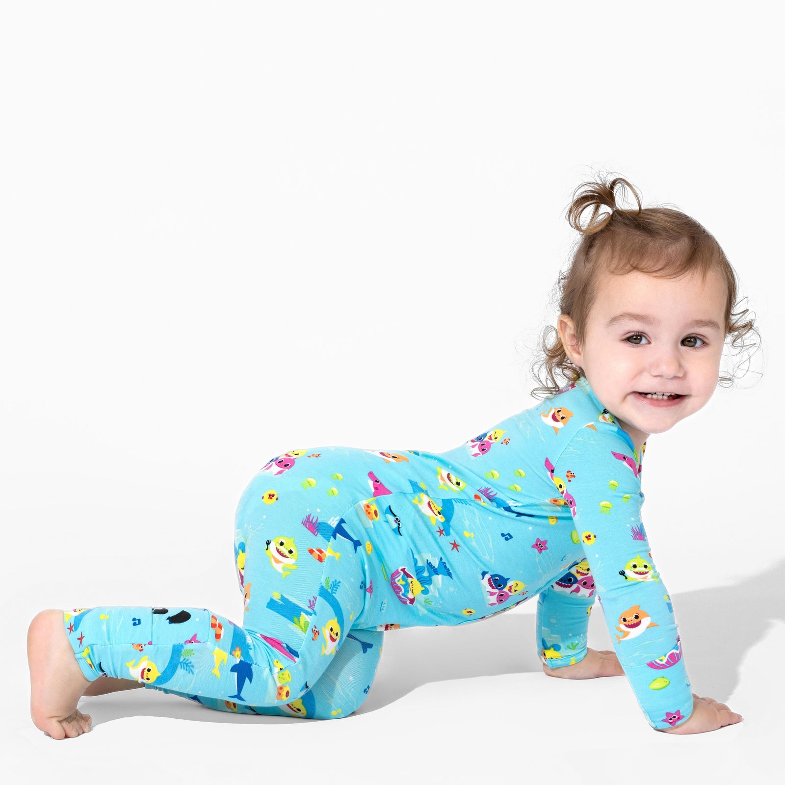 Baby Shark Bamboo Convertible Footie