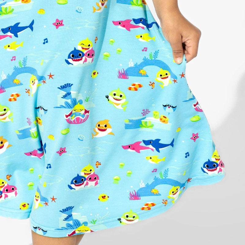 Baby Shark Bamboo Girls' Sleeveless Dress