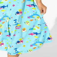 Baby Shark Bamboo Girls' Sleeveless Dress