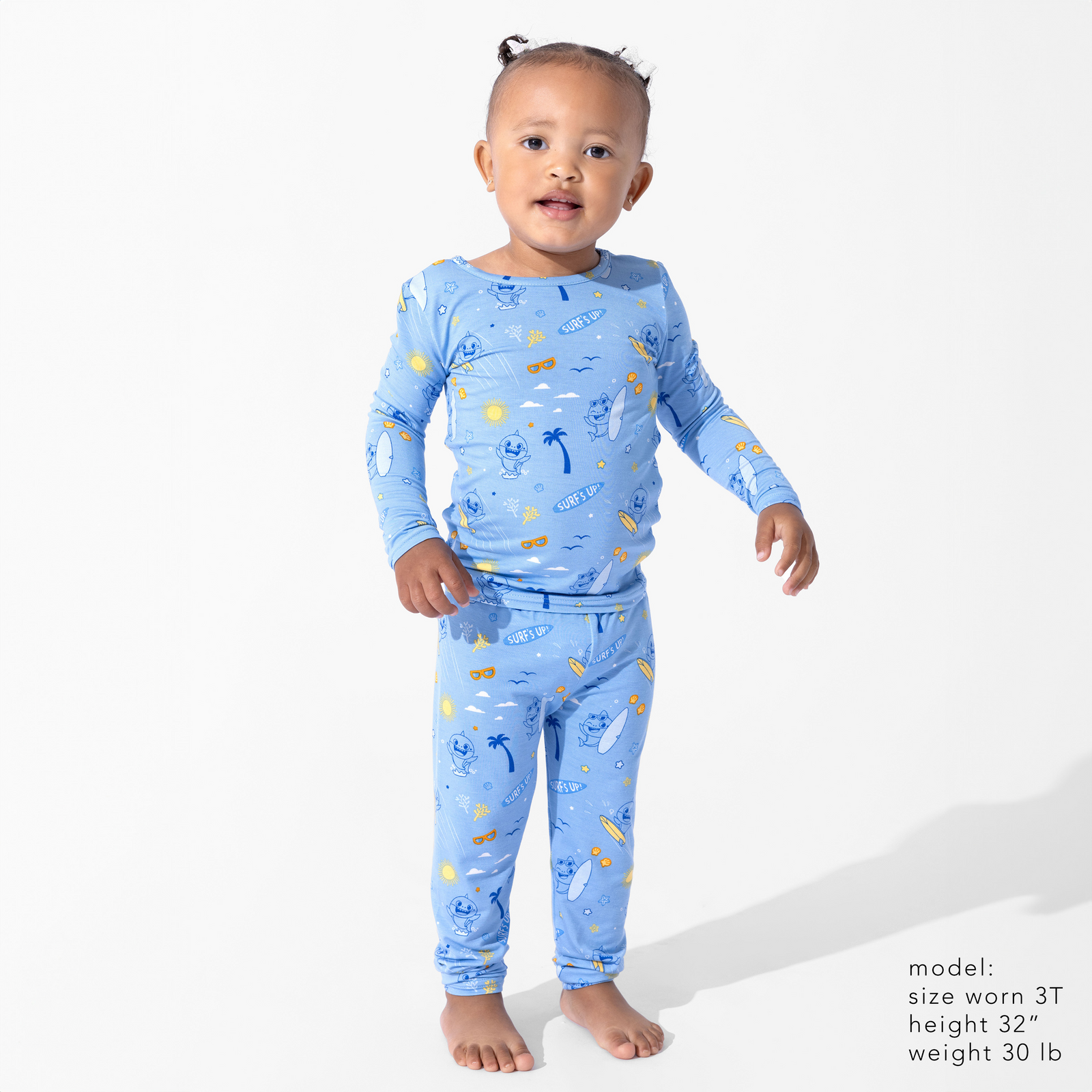 Baby Shark Surf Bamboo Kids Pajamas