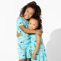 Baby Shark Bamboo Girls' Sleeveless Dress