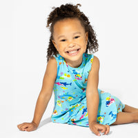 Baby Shark Bamboo Girls' Sleeveless Dress