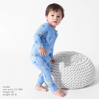 Baby Shark Surf Bamboo Convertible Footie