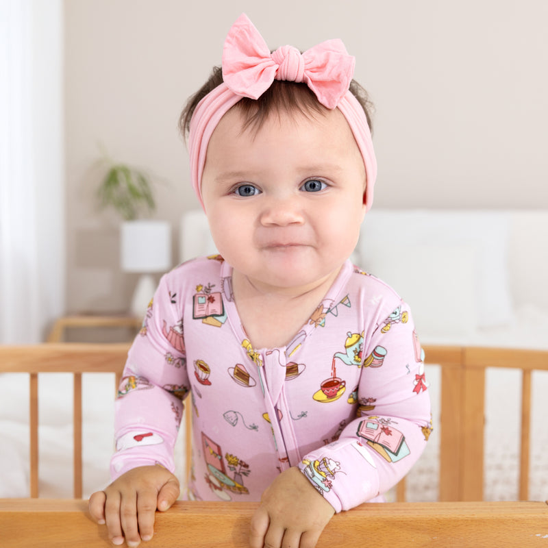 Tea Party Bamboo Convertible Footie