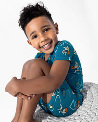 Basketball Pups Bamboo Kids Pajama Short Set