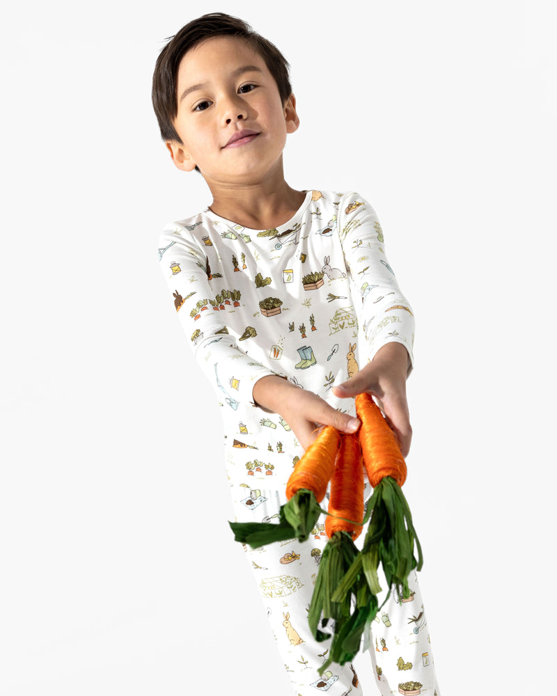 Bunny Garden Bamboo Kids Pajamas