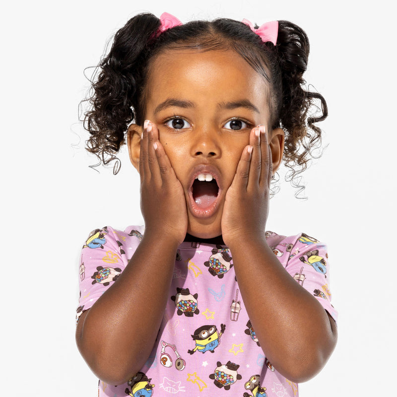 Despicable Me 4: Minions Always Popping Bamboo Kids Pajama Short Set