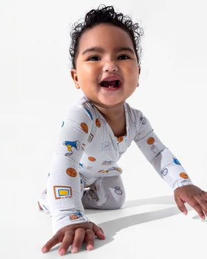 All Star Basketball Bamboo Convertible Footie