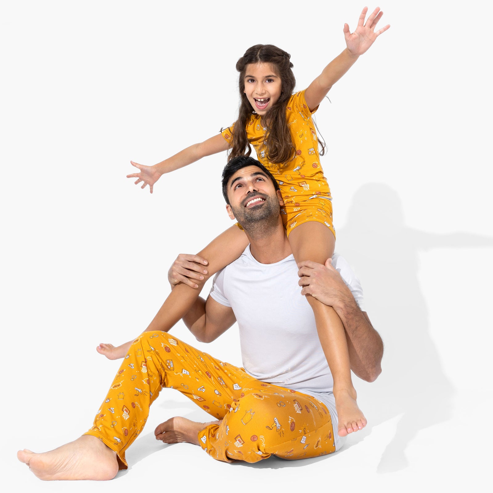 Basketball Bamboo Kids Pajama Short Set