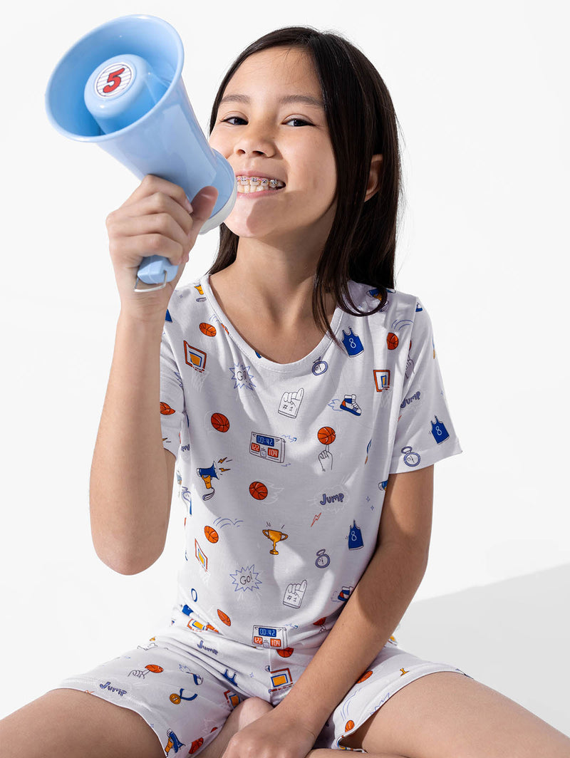 All Star Basketball Bamboo Kids Pajama Short Set
