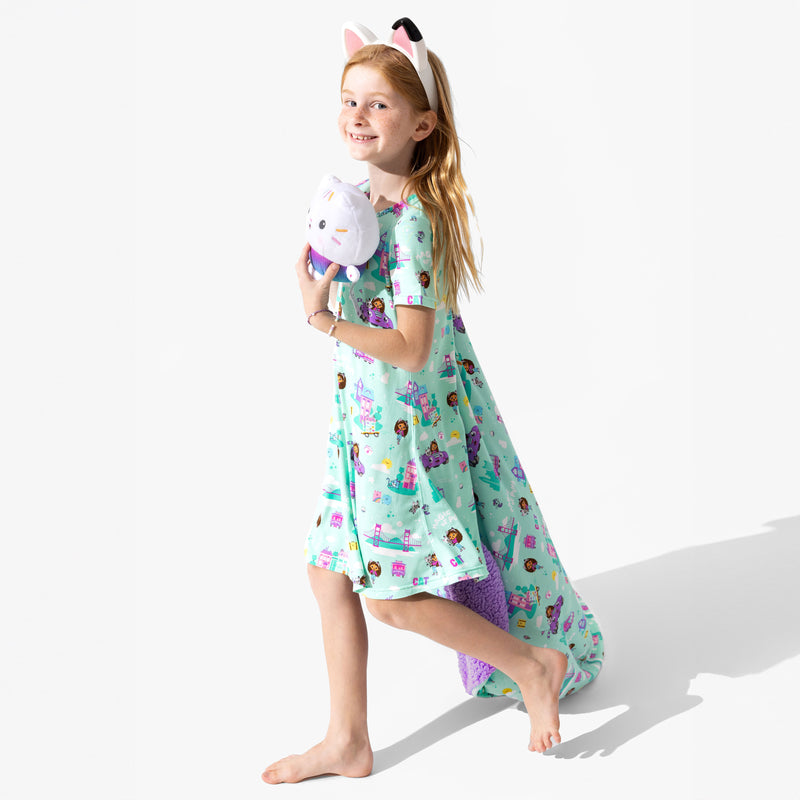 Gabby's Dollhouse: Cat Francisco Bamboo Girls' Short Sleeve Dress