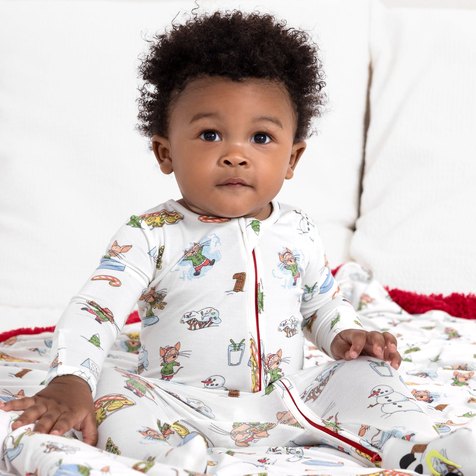 If You Give A Mouse A Cookie Christmas Bamboo Convertible Footie