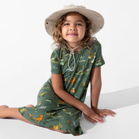 Jurassic Park: Safari Bamboo Girls' Short Sleeve Dress