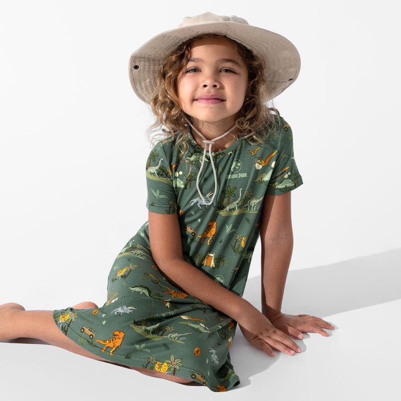 Jurassic Park: Safari Bamboo Girls' Short Sleeve Dress