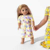 Clueless As If! Bamboo Matching Girls' 18" Doll Dress