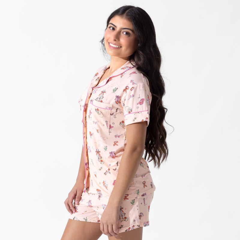 Cowgirl Bamboo Women's Pajama Short Set