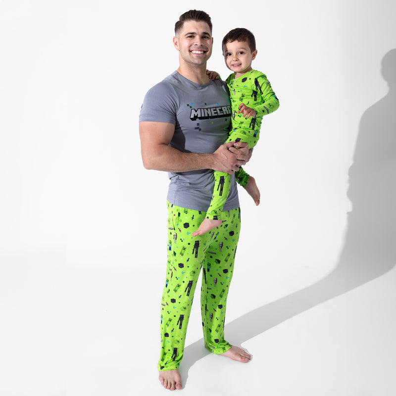 Minecraft Mob Squad Bamboo Men's Pajama Set
