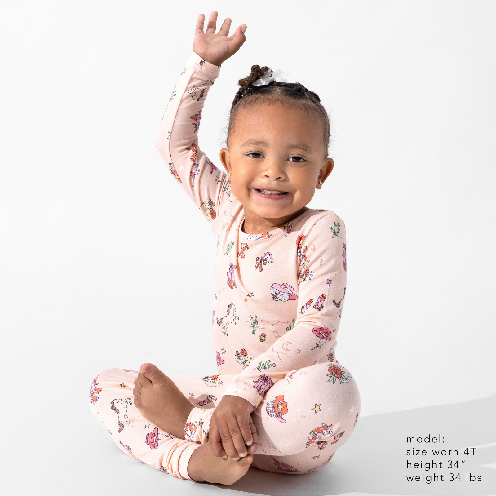 Cowgirl Bamboo Kids Pajamas