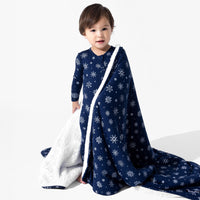 Snowflake Bamboo Convertible Footie