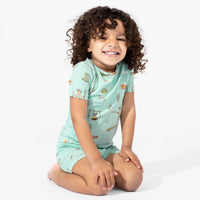 Fishing Bamboo Kids Pajama Short Set