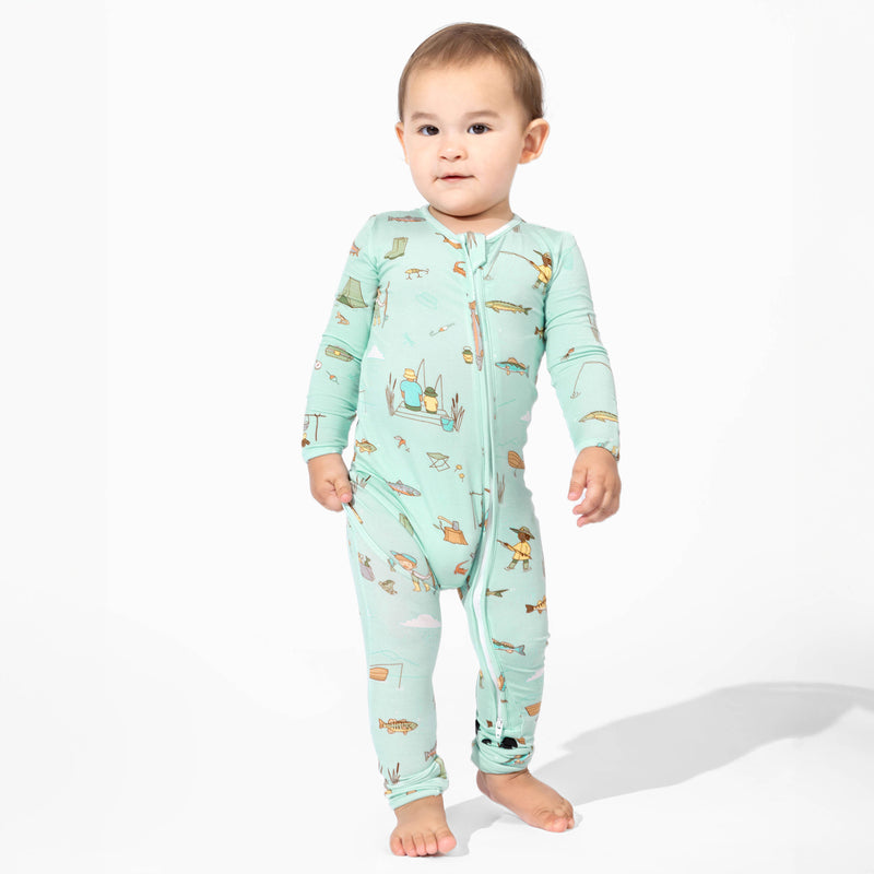 Fishing Bamboo Convertible Footie