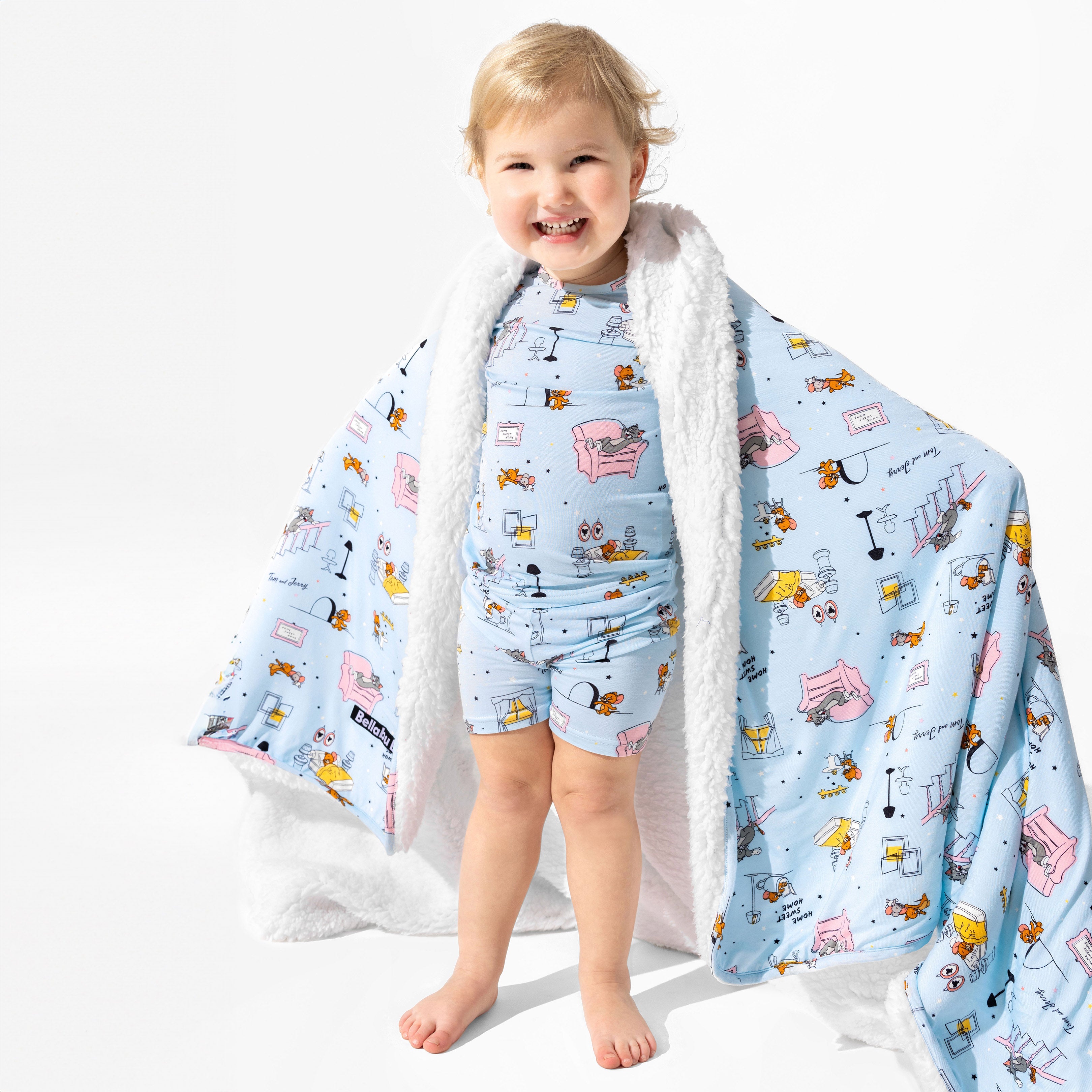 Tom & Jerry Bamboo Kids Short Set | Soft & Cozy Cartoon Sleepwear