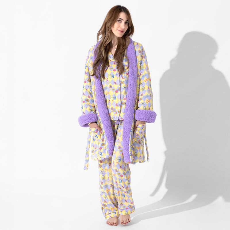 Clueless As If! Bamboo Sherpa Bathrobe