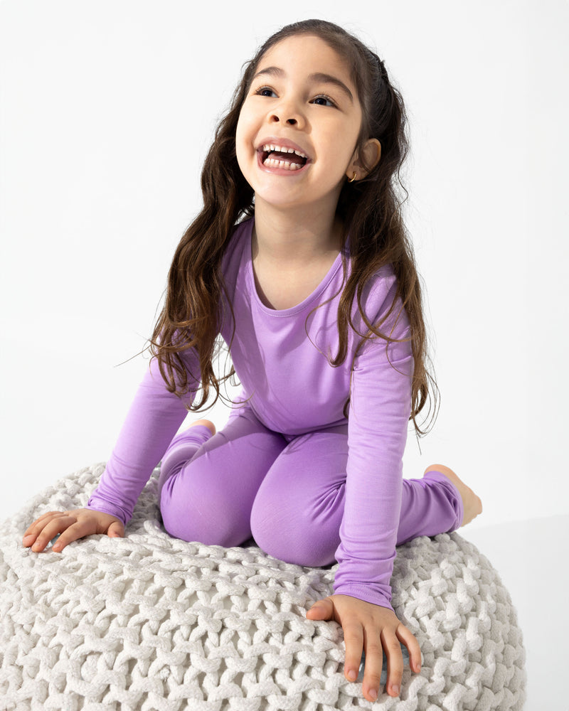Lavender Bamboo Kids Pajamas