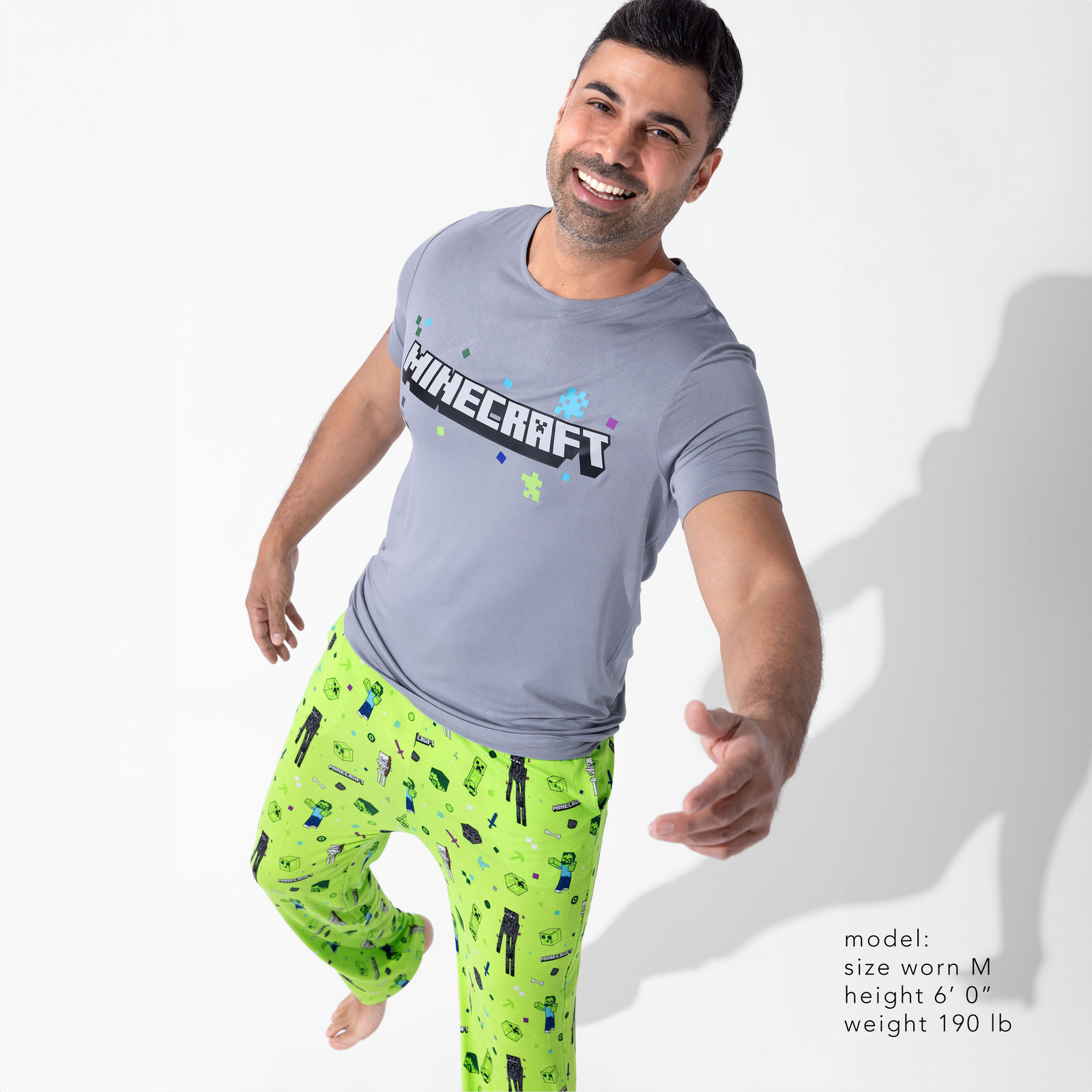 Minecraft Mob Squad Bamboo Men's Pajama Set