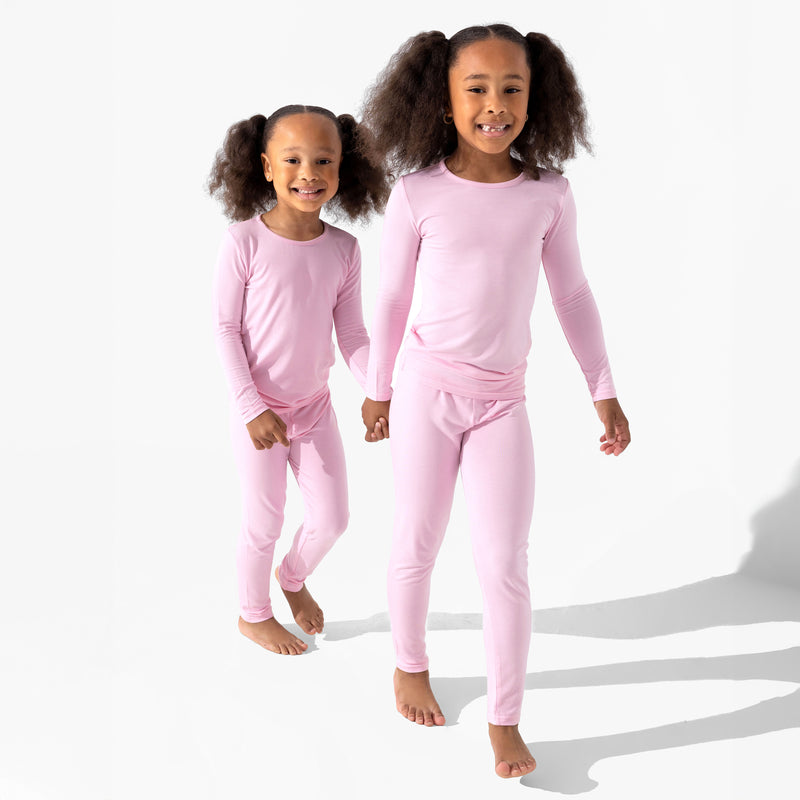 Blush Pink Bamboo Kids Pajamas