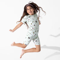 Minecraft Sleep Repeat Bamboo Kids Pajama Short Set