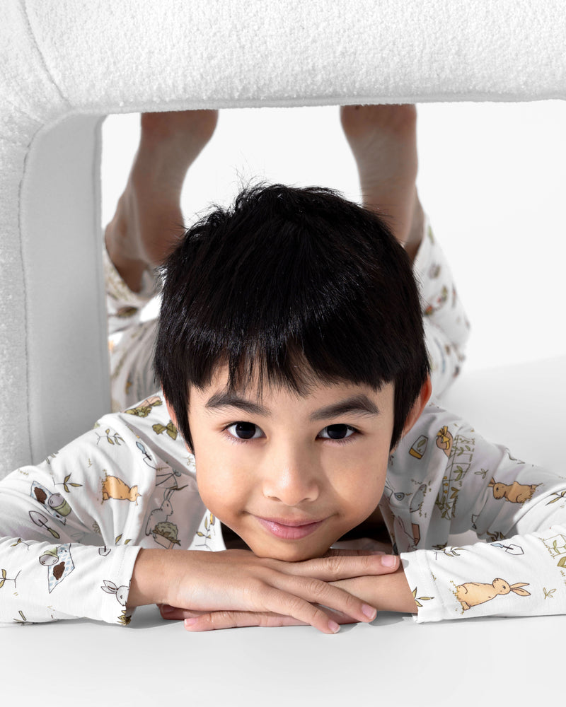 Bunny Garden Bamboo Kids Pajamas