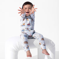 Vintage Suitcases Bamboo Convertible Footie