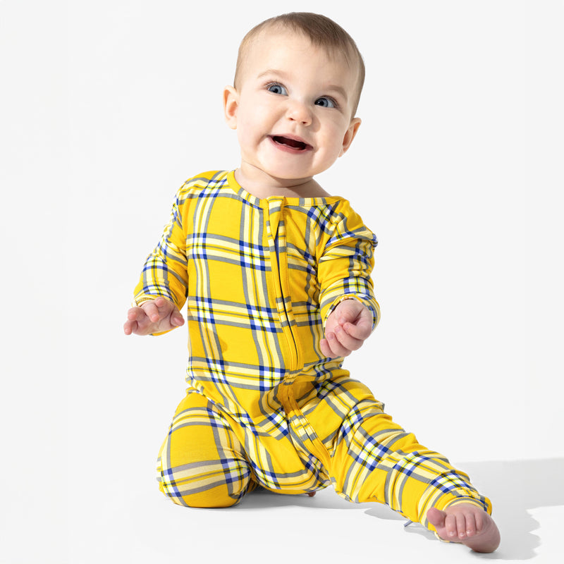 Clueless Total Betty Plaid Bamboo Convertible Footie