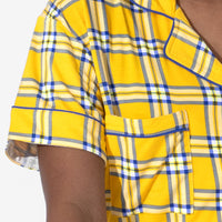 Clueless Total Betty Plaid Bamboo Women's Pajama Short Set