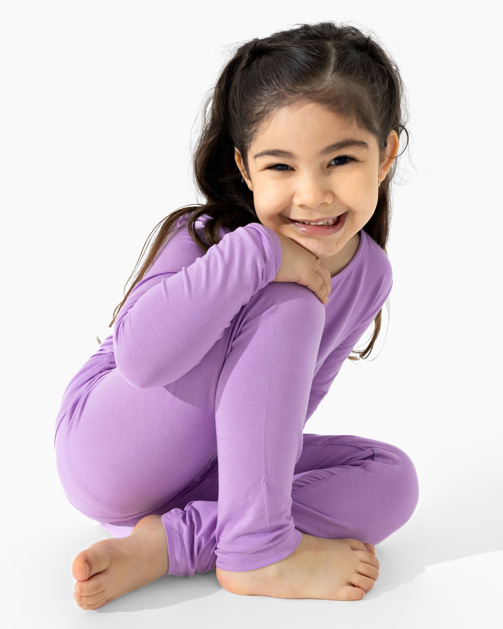 Lavender Bamboo Kids Pajamas
