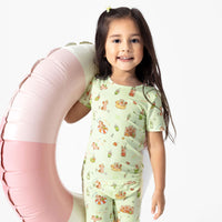 Capybara Boba Bamboo Kids Pajama Short Set