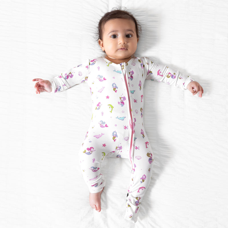 Mermaid Bamboo Convertible Footie