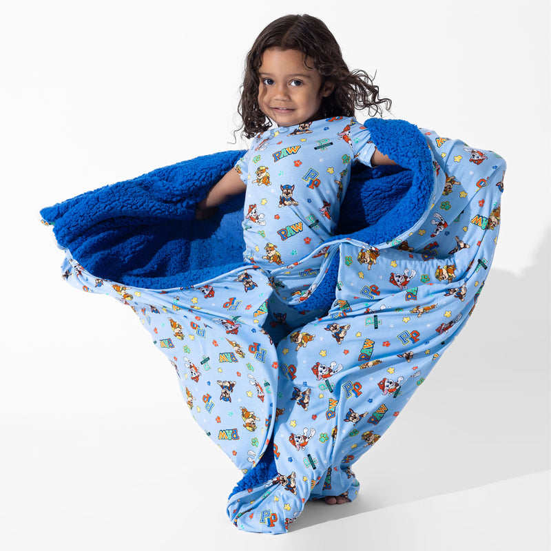 PAW Patrol: Varsity Blue Bamboo Kids Pajama Short Set