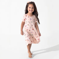 Cowgirl Bamboo Girls' Short Sleeve Dress