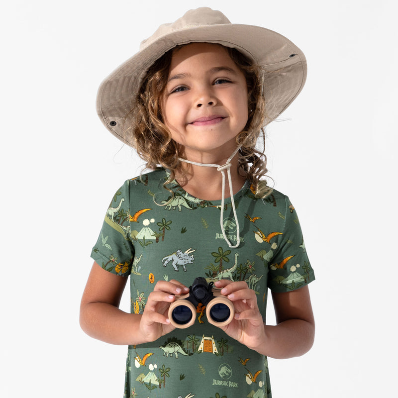 Jurassic Park: Safari Bamboo Girls' Short Sleeve Dress