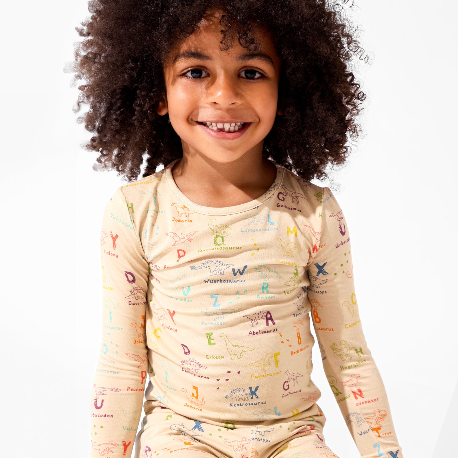 Dino ABC Bamboo Kids Pajamas