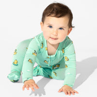 Rubber Ducky Bamboo Convertible Footie