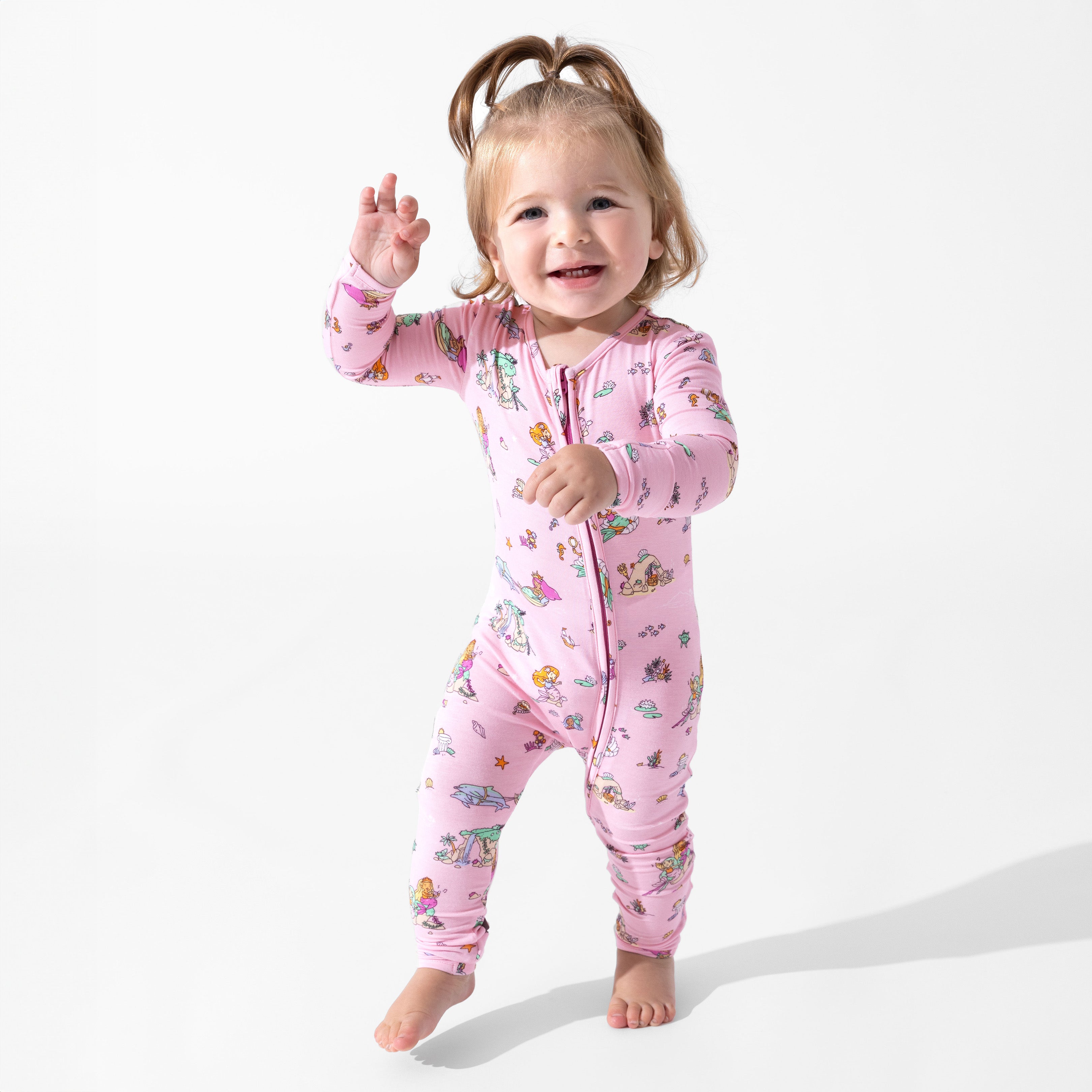Mermaid Lagoon Bamboo Footie – Soft, Stretchy & Cozy Baby