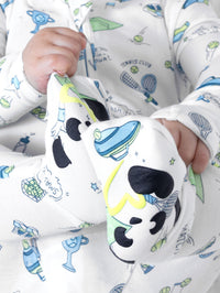 Tennis Bamboo Convertible Footie